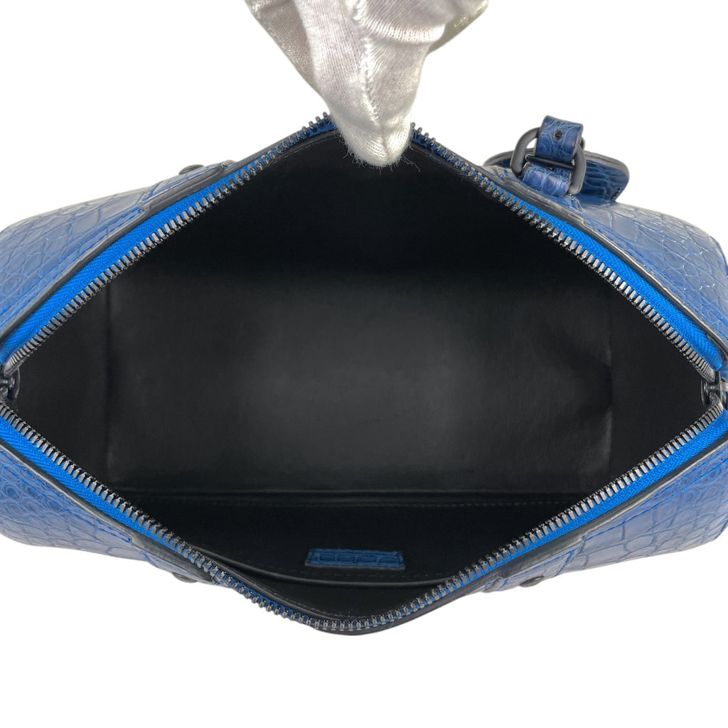 ルイ・ヴィトン シティ キーポル ショルダーバッグ クロコダイル ブルー N82485 レディース 【中古】brbag