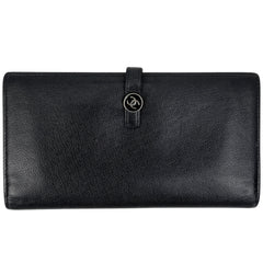 シャネル ココボタン 二つ折り 長財布 長財布 レザー ブラック レディース 【中古】brbag