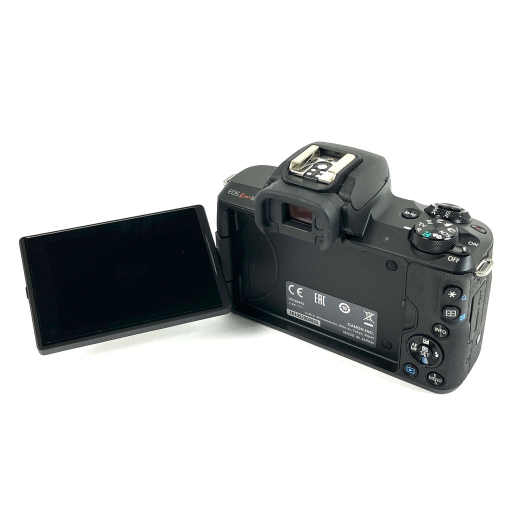 【在庫一掃】 キヤノン Canon EOS Kiss M2 ダブルズームキット ブラック デジタル ミラーレス 一眼カメラ 【中古】cambb