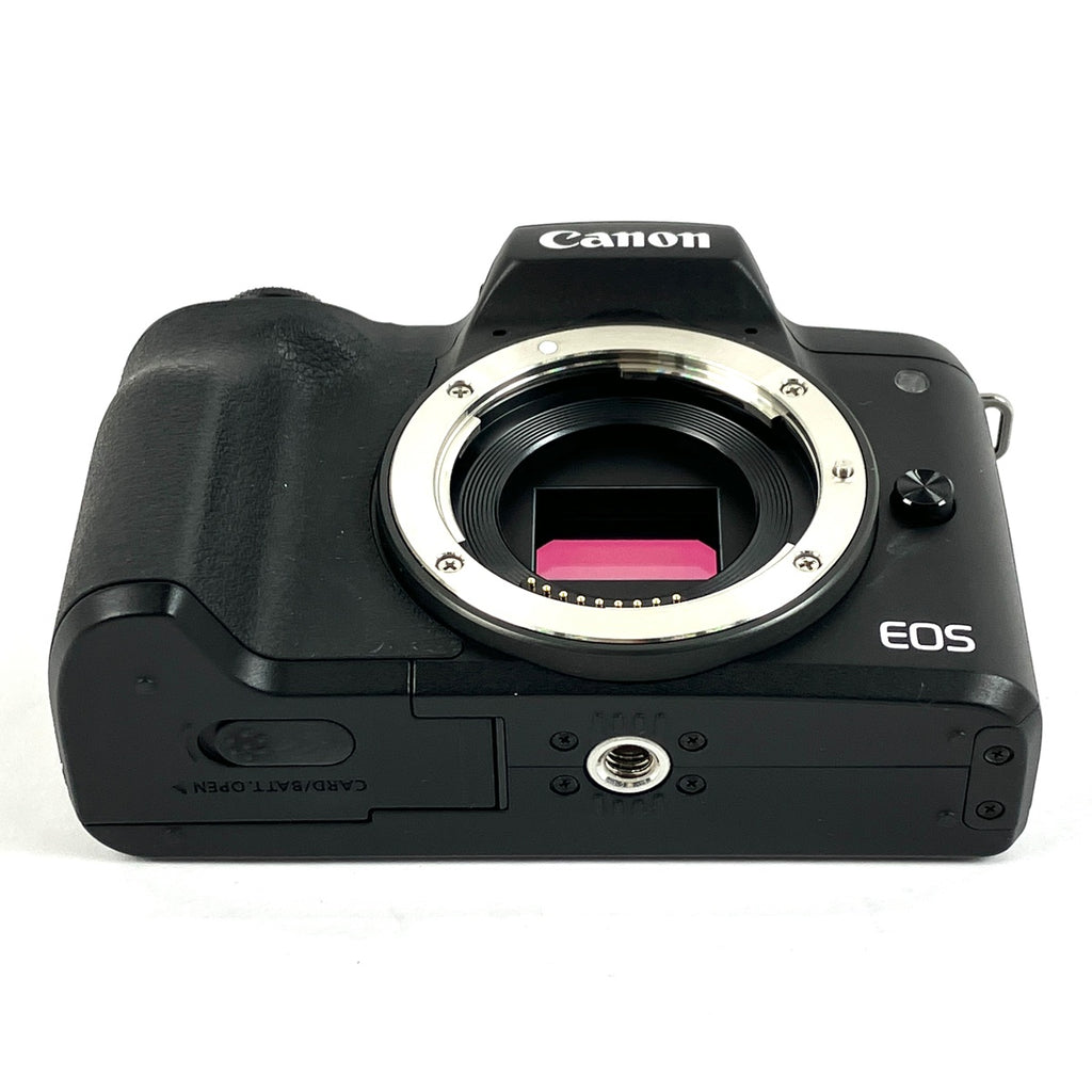 【在庫一掃】 キヤノン Canon EOS Kiss M2 ダブルズームキット ブラック デジタル ミラーレス 一眼カメラ 【中古】cambb