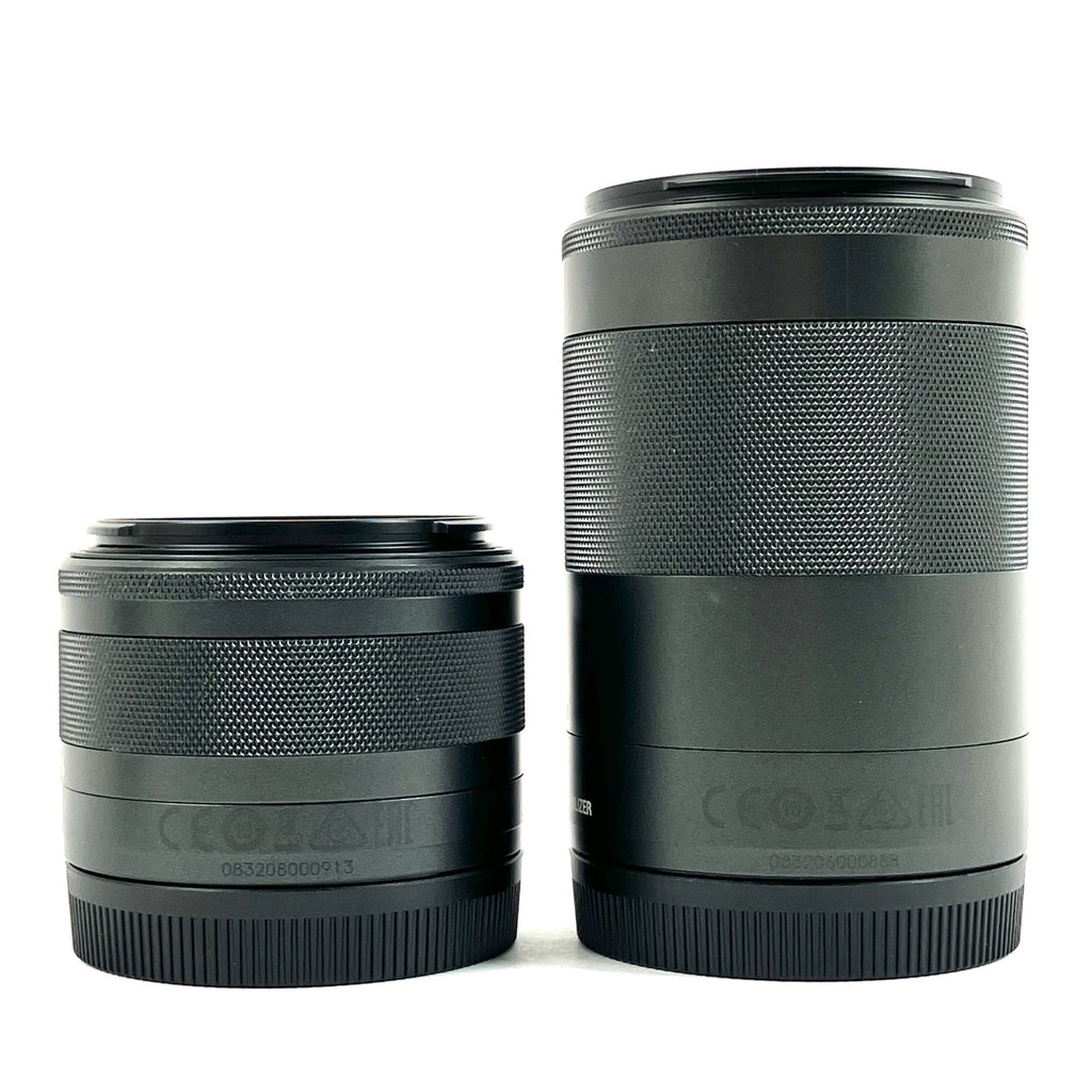 【在庫一掃】 キヤノン Canon EOS Kiss M2 ダブルズームキット ブラック デジタル ミラーレス 一眼カメラ 【中古】cambb
