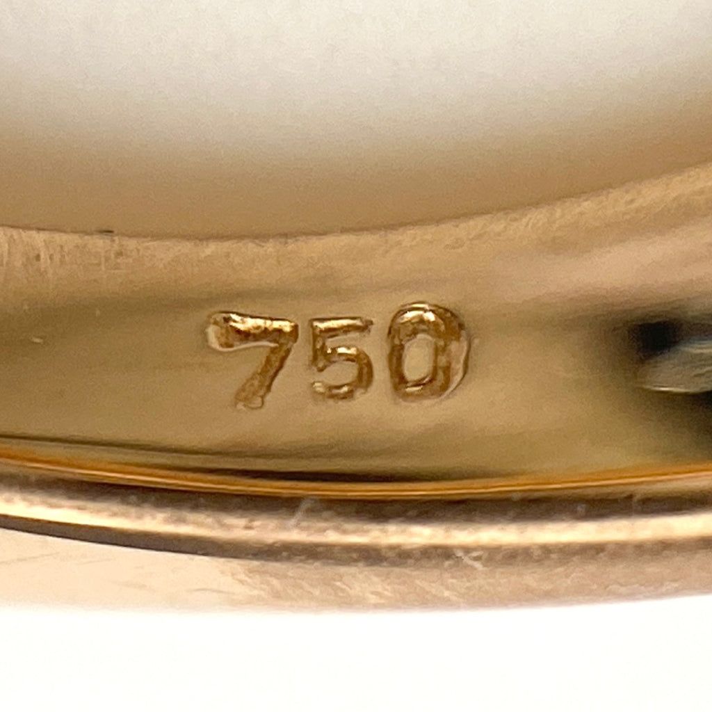 【在庫一掃】 メレダイヤ デザインリング PG ピンクゴールド 指輪 リング 11.5号 750 ダイヤモンド レディース 【中古】 nbjwl