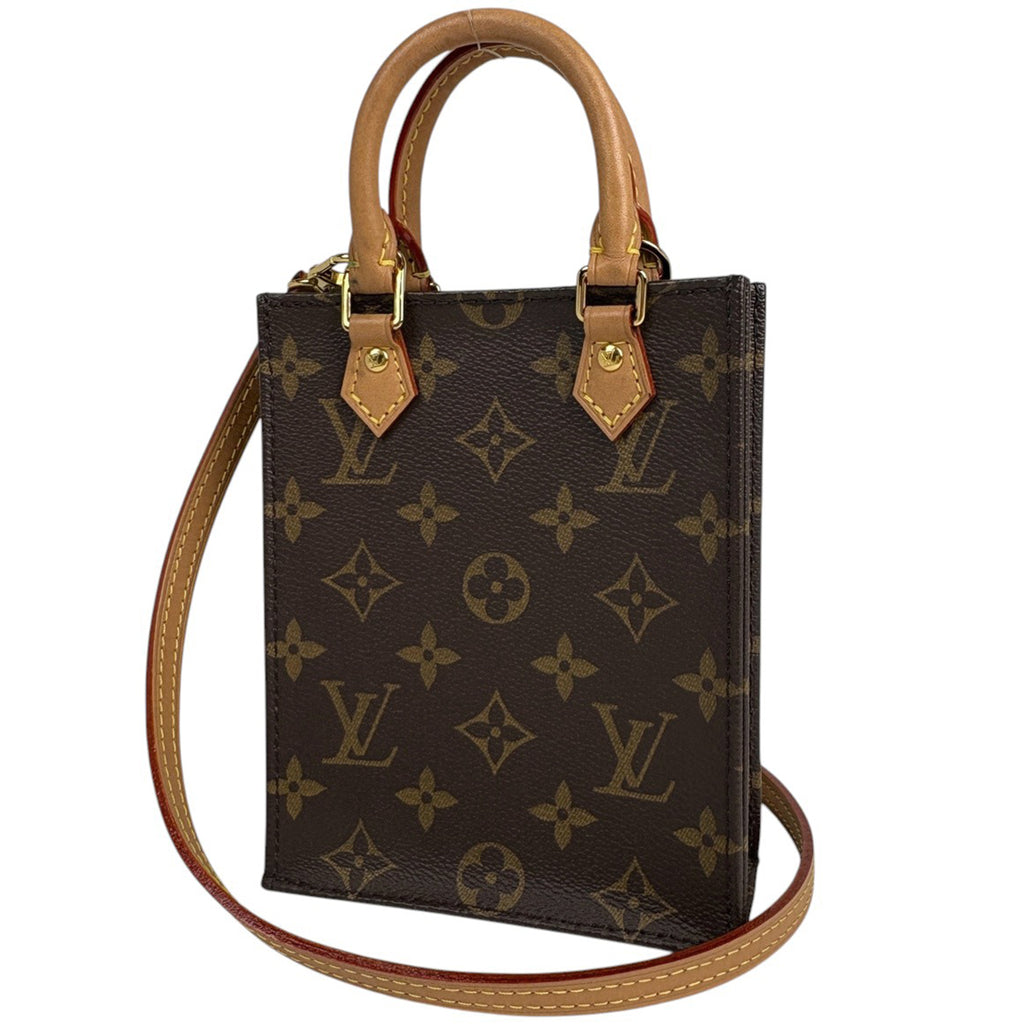 ルイ・ヴィトン プティット サックプラ 2WAY ショルダーバッグ ポシェット ハンドバッグ モノグラム ブラウン M69442 レディース ブランド品（バッグ・小物） 【中古】brbag