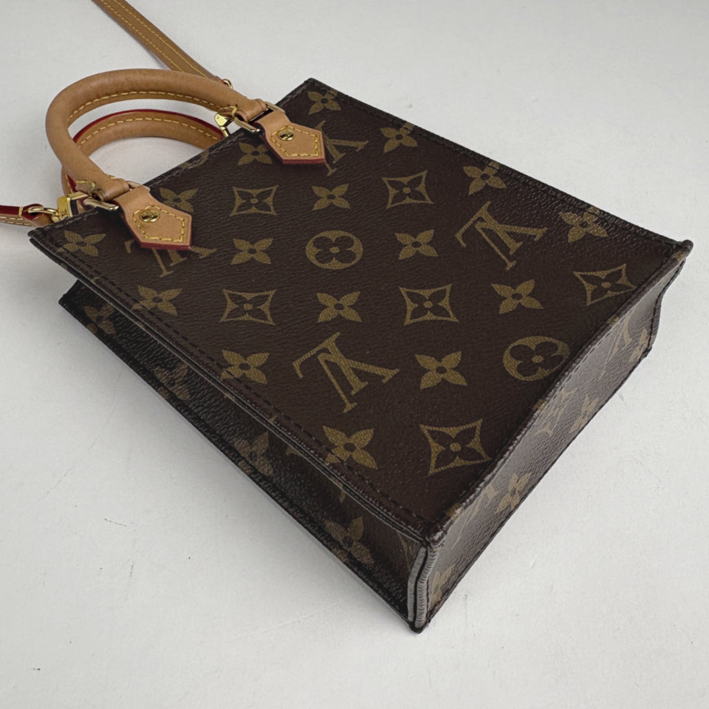 ルイ・ヴィトン プティット サックプラ 2WAY ショルダーバッグ ポシェット ハンドバッグ モノグラム ブラウン M69442 レディース ブランド品（バッグ・小物） 【中古】brbag
