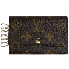 ルイ・ヴィトン ミュルティクレ 6 鍵入れ キーホルダー キーフック キーケース モノグラム ブラウン M62630 レディース 【中古】brbag