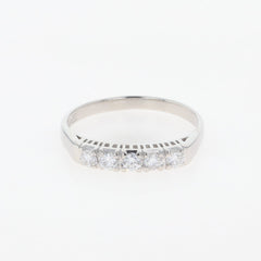 メレダイヤ デザインリング プラチナ 指輪 リング 16.5号 Pt900 ダイヤモンド レディース 【中古】nbjwl