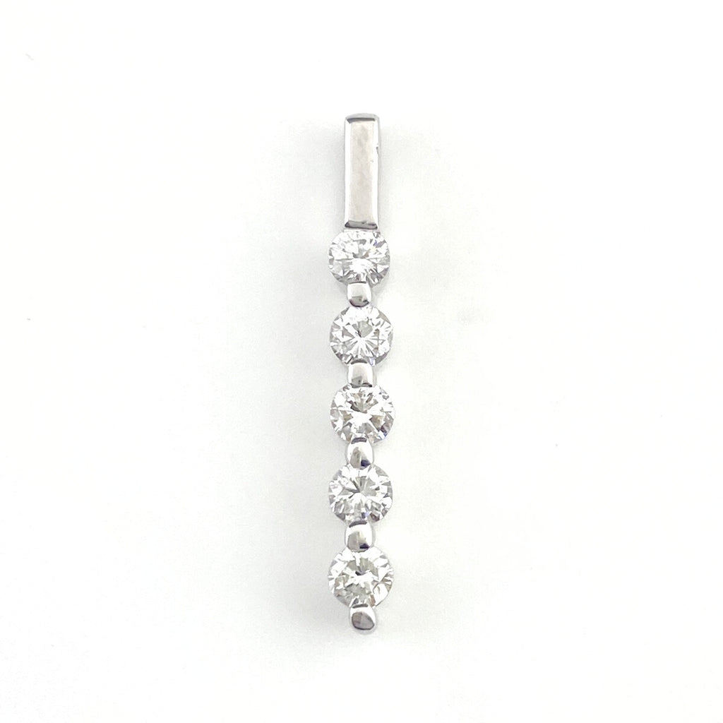 メレダイヤ デザインペンダントトップ WG ホワイトゴールド ペンダントトップ K18 WG ダイヤモンド レディース 【中古】nbjwl