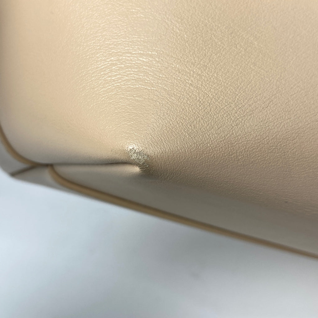 モンクレール ロゴ トートバッグ 手提げ トートバッグ レザー オレンジ ベージュ レディース 【中古】brbag