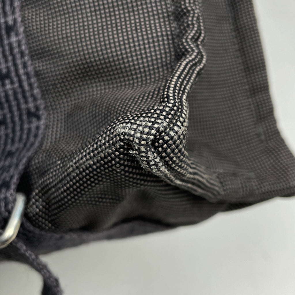 エルメス エールライン アド MM ハンドバッグ リュック ナイロンキャンバス グレー レディース 【中古】 brbag
