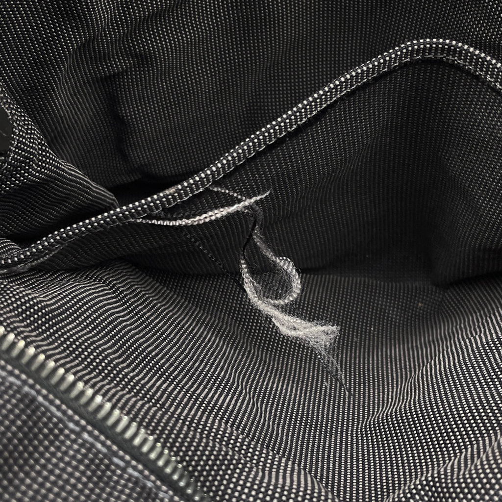 エルメス エールライン アド MM ハンドバッグ リュック ナイロンキャンバス グレー レディース 【中古】 brbag