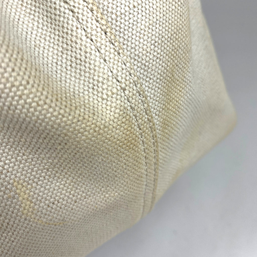 バレンシアガ ネイビーカバス M ハンドバッグ トートバッグ キャンバス ホワイト ブラック 339936 レディース 【中古】 brbag