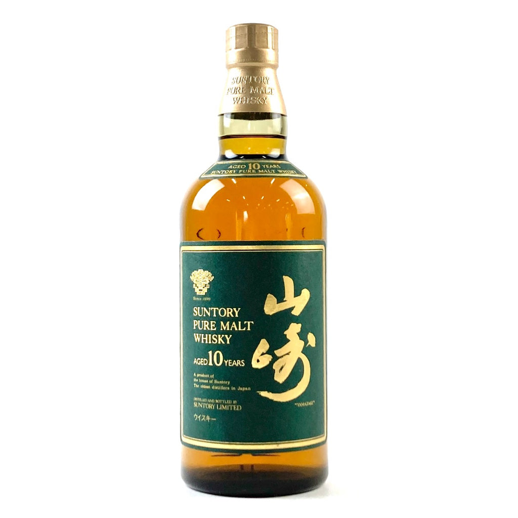 【東京都内限定お届け】 サントリー SUNTORY 山崎 10年 ピュアモルト グリーンラベル 750ml 国産ウイスキー 【古酒】