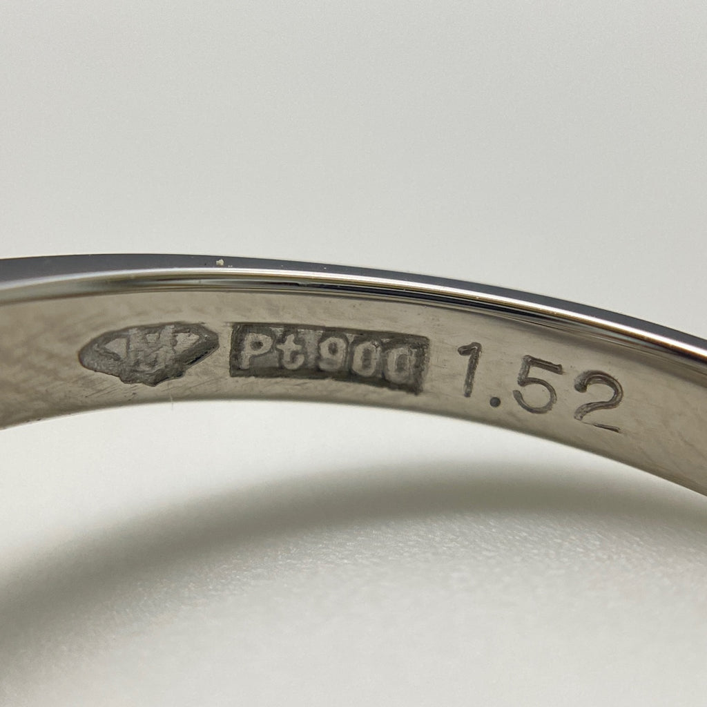 ダイヤモンド デザインリング プラチナ 指輪 リング 10.5号 Pt900 ダイヤモンド レディース 【中古】brjwl