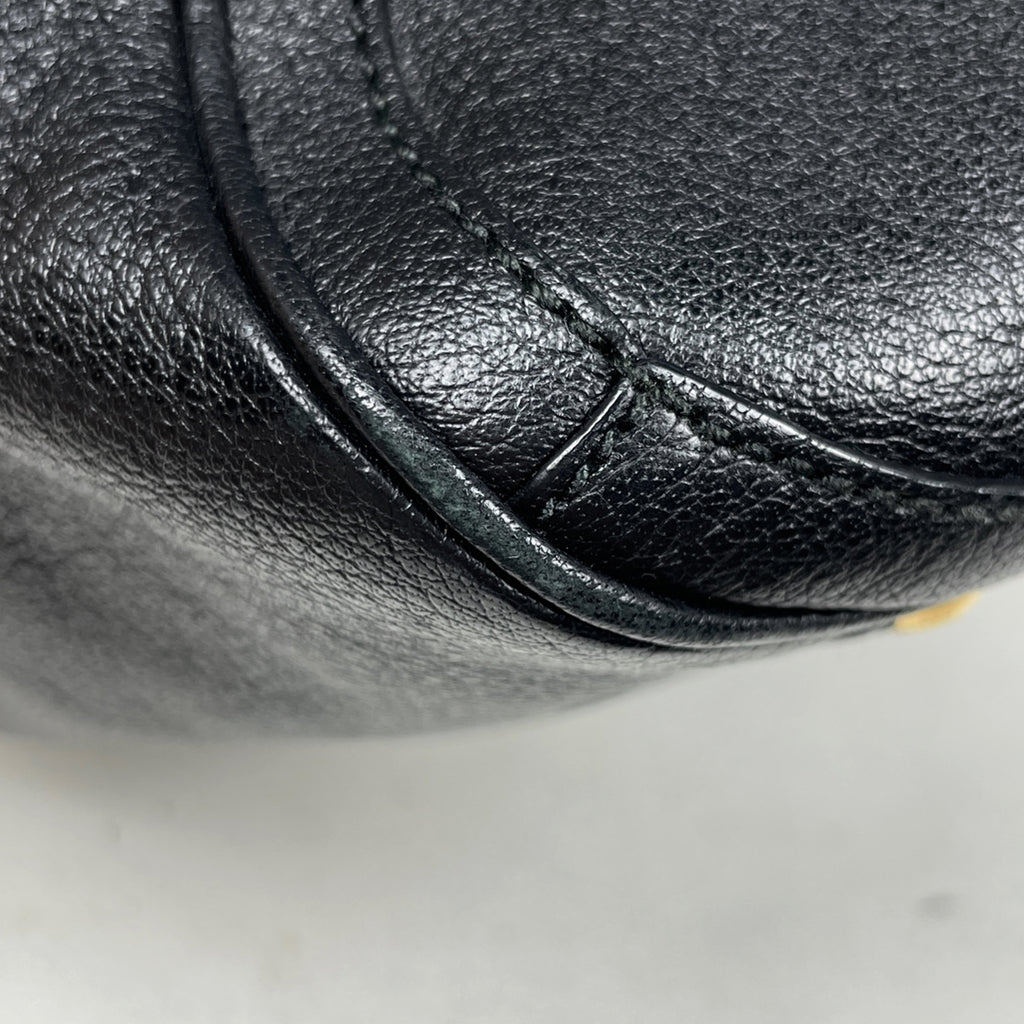 【在庫一掃】 サルヴァトーレフェラガモ ガンチーニ ハンドバッグ ショルダーバッグ ハンドバッグ レザー ブラック レディース brbag brbag 【中古】