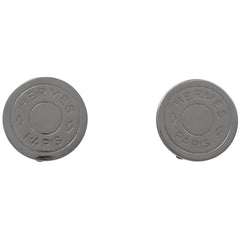エルメス セリエ イヤリング コイン ラウンド イヤリング シルバーメッキ シルバー レディース 【中古】 
 ラッピング可