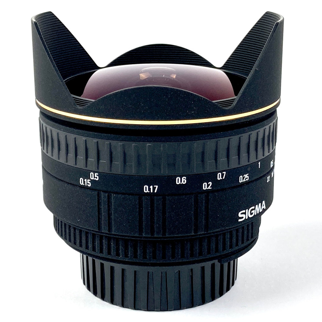 シグマ SIGMA 15mm F2.8EX DG DIAGONAL FISHEYE (ニコンF用) 一眼カメラ用レンズ（オートフォーカス） 【中古】