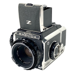 ゼンザブロニカ Zenza Bronica S2 後期 + NIKKOR-P 75mm F2.8 中判カメラ 【中古】