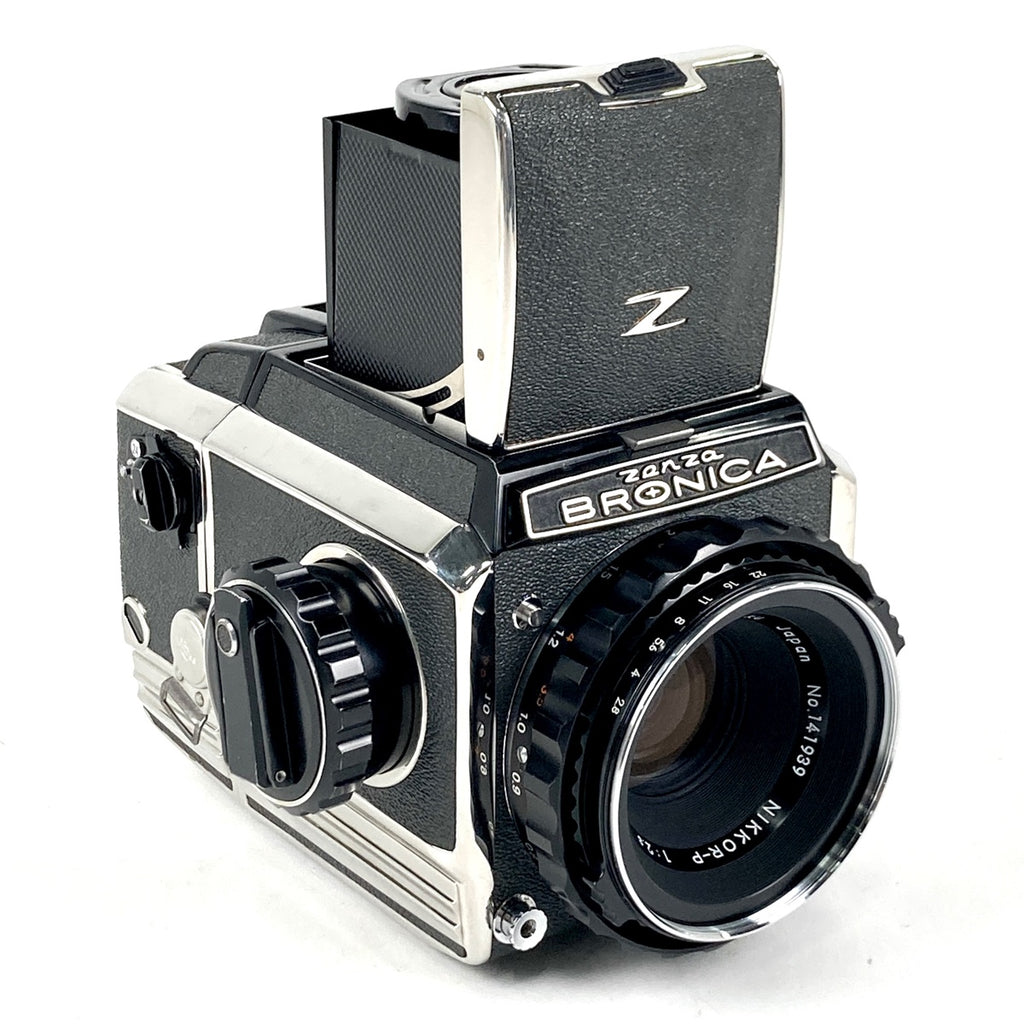 ゼンザブロニカ Zenza Bronica S2 後期 + NIKKOR-P 75mm F2.8 中判カメラ 【中古】