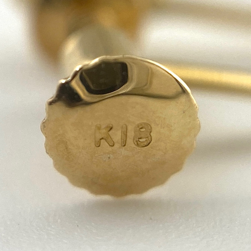 メレダイヤ デザインイヤリング YG イエローゴールド イヤリング K18 ダイヤモンド レディース 【中古】nbjwl