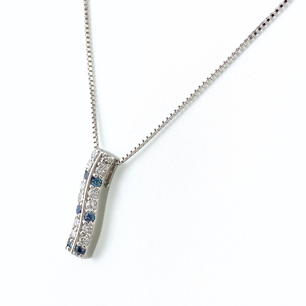 メレダイヤ デザインネックレス プラチナ ペンダント アレキサンドライト ネックレス Pt900 Pt850 ダイヤモンド レディース 【中古】nbjwl