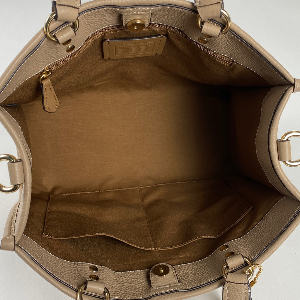 コーチ デンプシー トートバッグ 2WAY ショルダーバッグ トートバッグ レザー ベージュ C2004 レディース 【中古】 brbag