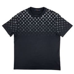 ルイ・ヴィトン モノグラムグラディエント Tシャツ クルーネック カットソー RM242MQ トップス 半袖Ｔシャツ コットン ブラック メンズ 【中古】brapp