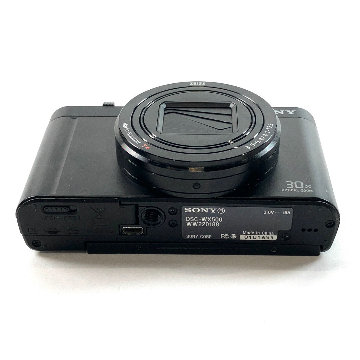 新作NEW【Wi-Fi内蔵】 SONY DSC-WX500　ブラック デジタルカメラ