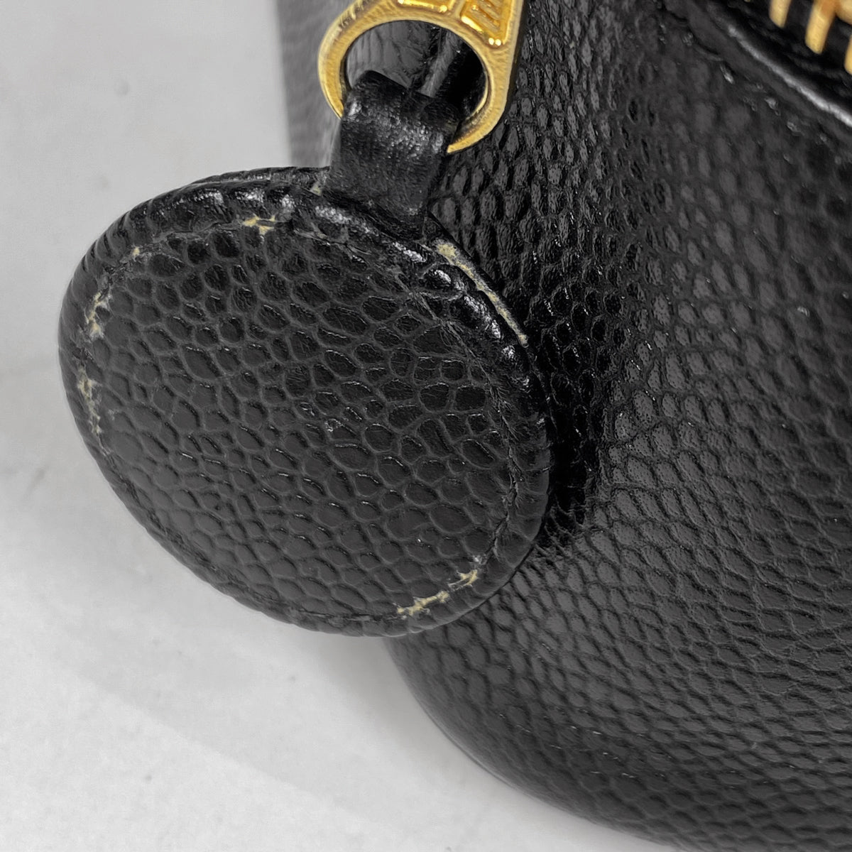 美品✨CHANEL バニティバッグ ココマーク キャビアスキン ブラック 美品】CHANEL シャネル バニティバッグ ココマーク キャビア