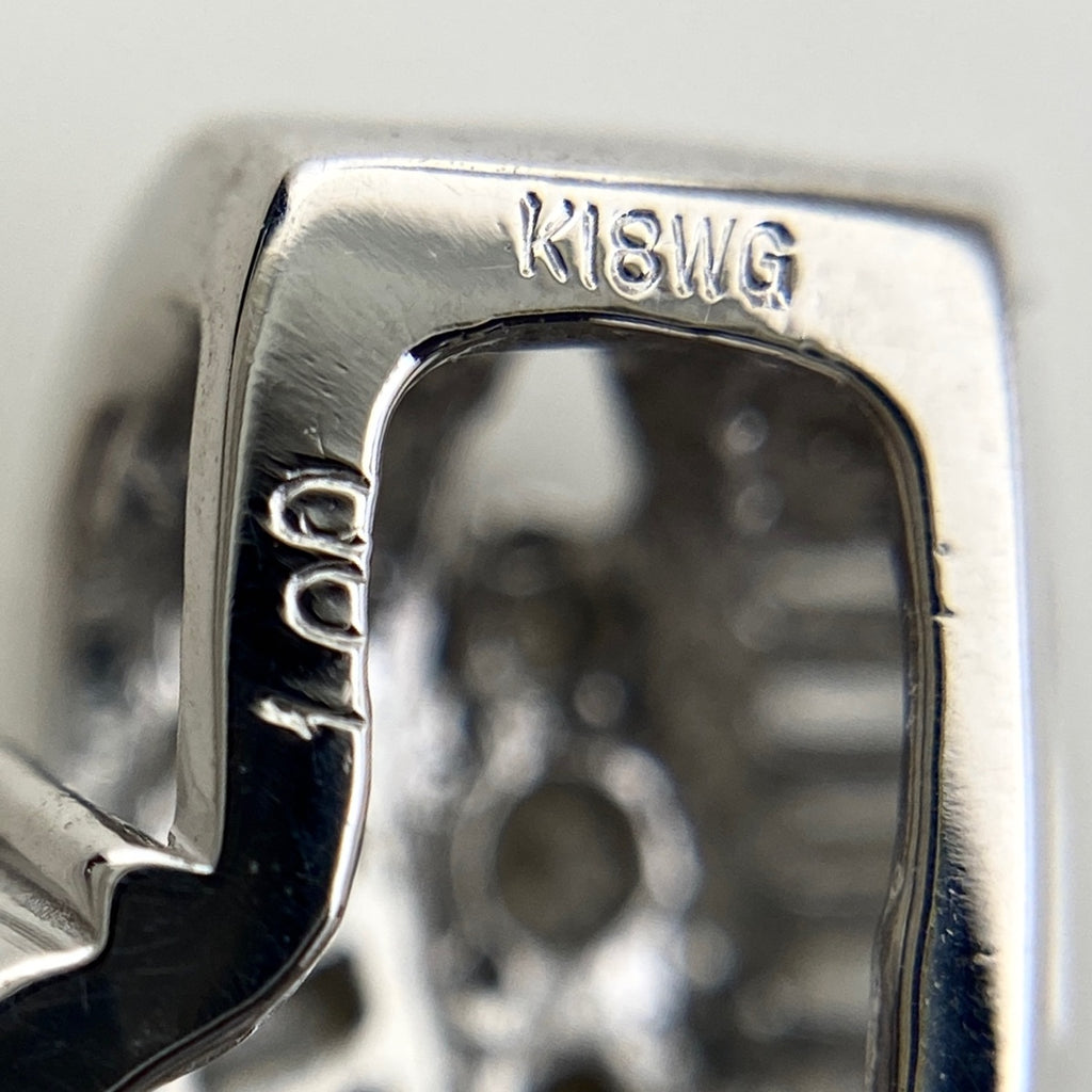 メレダイヤ デザインペンダントトップ WG ホワイトゴールド　 ペンダントトップ K18 WG ダイヤモンド レディース 【中古】nbjwl