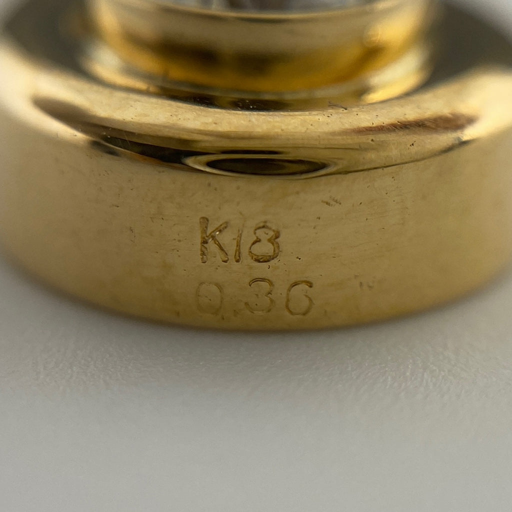 ダイヤモンド ペンダントトップ YG イエローゴールド ペンダントトップ K18 ダイヤモンド レディース 【中古】nbjwl