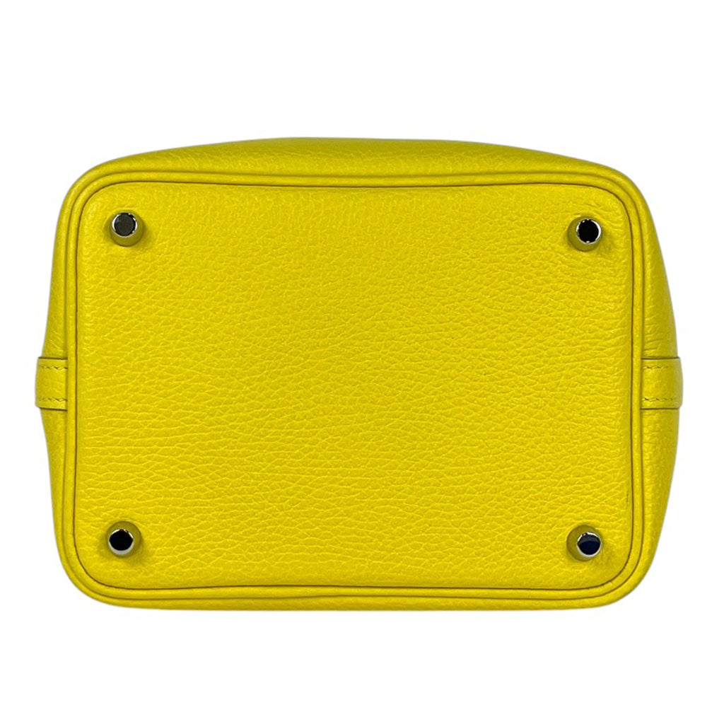 エルメス ピコタンロック PM ミニバッグ ハンドバッグ トリヨンクレマンス ライム B レディース 【中古】brbag