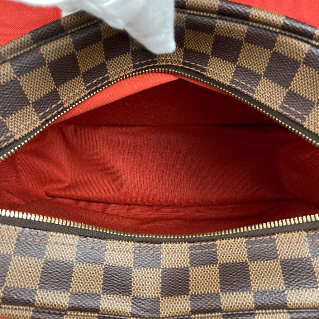 ルイ・ヴィトン ナヴィグリオ 斜め掛け ショルダーバッグ ダミエ ブラウン N45255 レディース 【中古】brbag