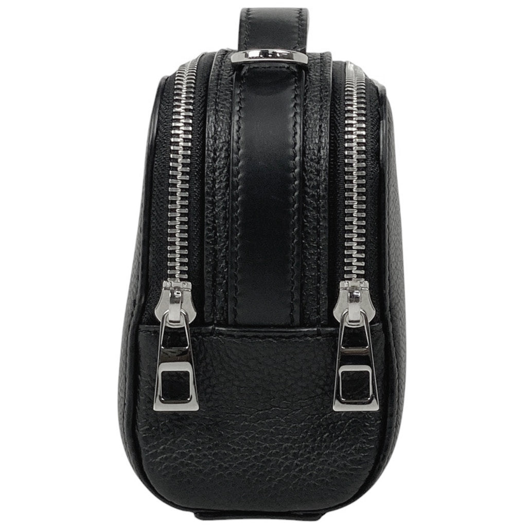 ロエベ アナグラム ハンドバッグ 2WAY ショルダーバッグ ハンドバッグ レザー ブラック レディース 【中古】brbag
