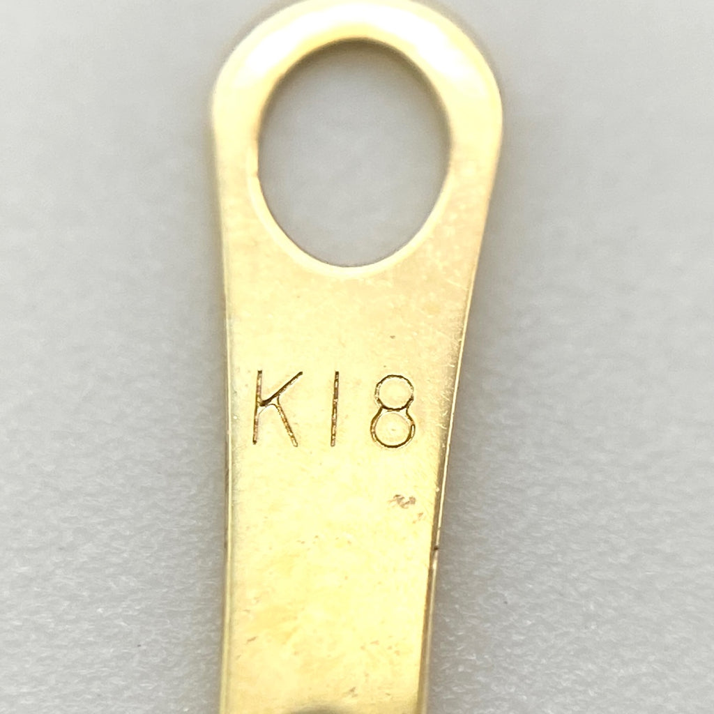 メレダイヤ デザインネックレス YG イエローゴールド ペンダント ネックレス K18 ダイヤモンド レディース 【中古】nbjwl
