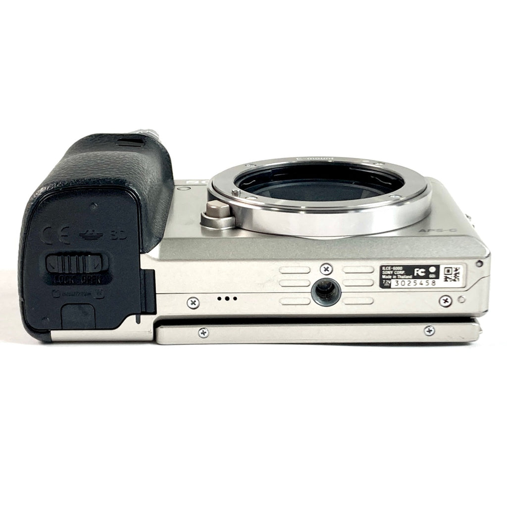 ソニー SONY α6000 パワーズームレンズキット ILCE-6000L S シルバー デジタル ミラーレス 一眼カメラ 【中古】