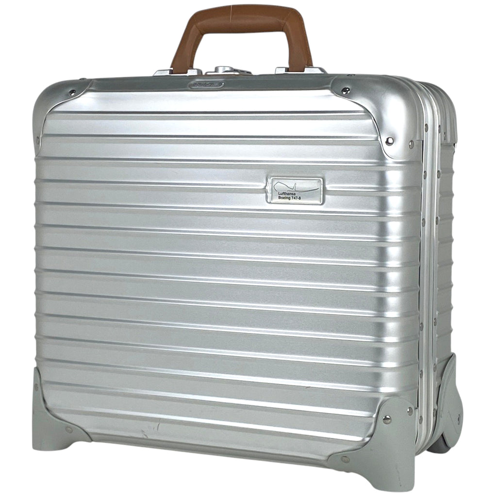 リモワ トパーズ ビジネス トローリー 2輪 TSAロック TOPAS BUSINESS TROLLY キャリーバッグ アルミ シルバー レディース 【中古】brbag
