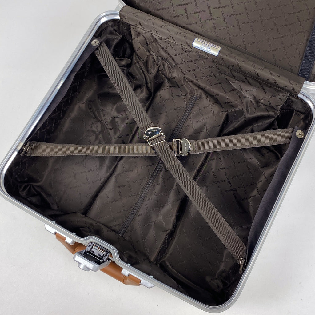 リモワ トパーズ ビジネス トローリー 2輪 TSAロック TOPAS BUSINESS TROLLY キャリーバッグ アルミ シルバー レディース 【中古】brbag