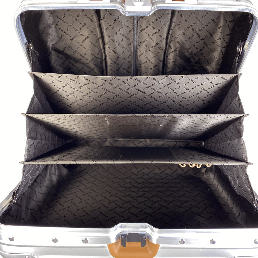 リモワ トパーズ ビジネス トローリー 2輪 TSAロック TOPAS BUSINESS TROLLY キャリーバッグ アルミ シルバー レディース 【中古】brbag