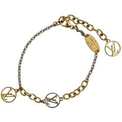 ルイ・ヴィトン ブラスレ ロゴマニア ブレスレット 腕輪 ブレスレット ゴールド レディース 【中古】bracc