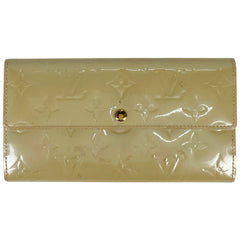 ルイ・ヴィトン ポルトフォイユ サラ 札入れ 小銭入れ エナメル 長財布 モノグラムヴェルニ ブロンコライユ M91382 レディース 【中古】brbag