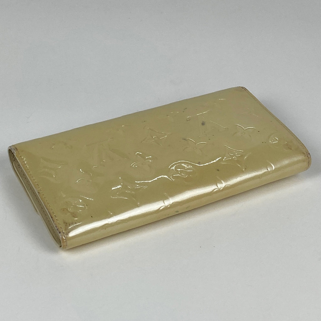 ルイ・ヴィトン ポルトフォイユ サラ 札入れ 小銭入れ エナメル 長財布 モノグラムヴェルニ ブロンコライユ M91382 レディース 【中古】brbag