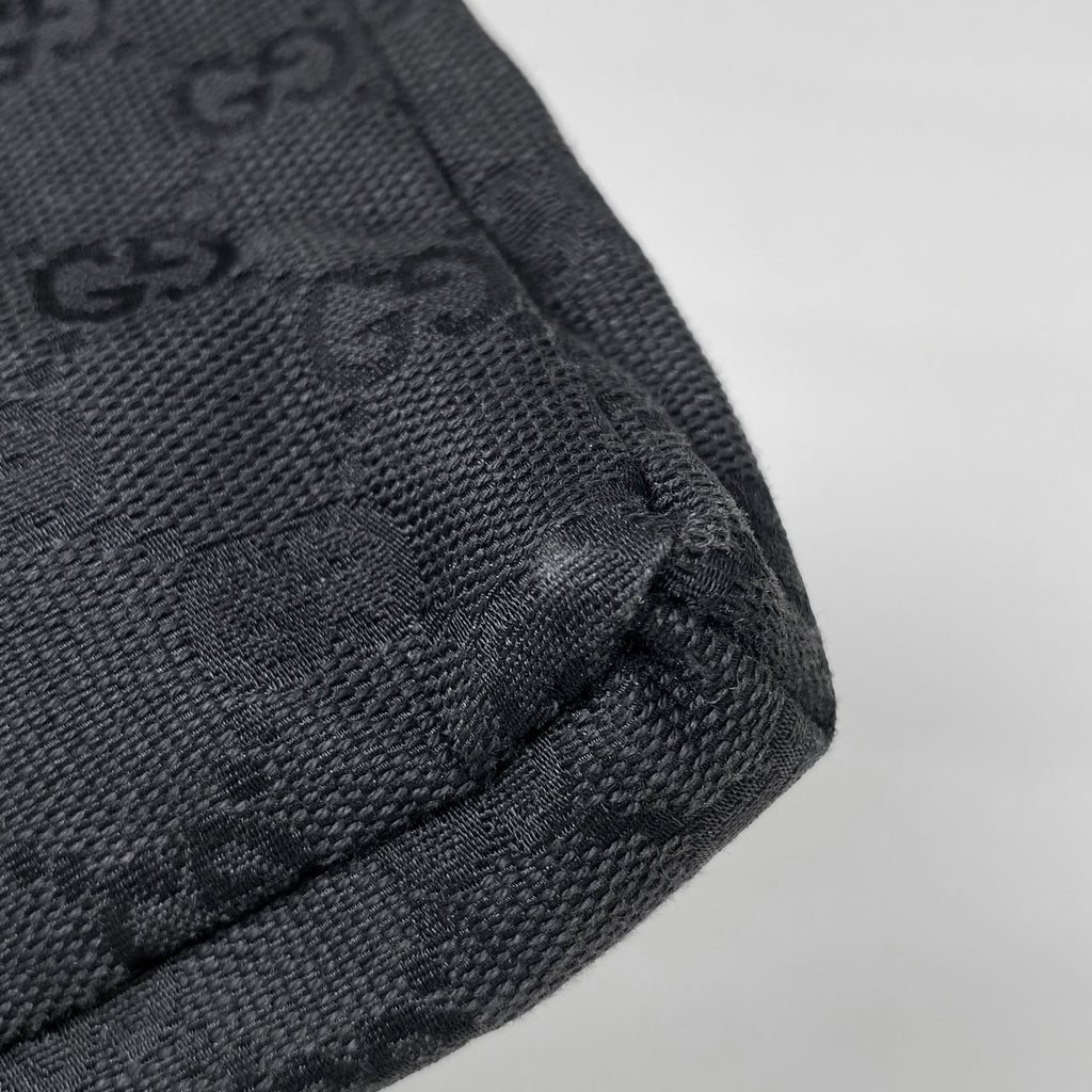グッチ GG柄 ウエストバッグ ボディバッグ GGキャンバス ブラック 28566 レディース 【中古】brbag