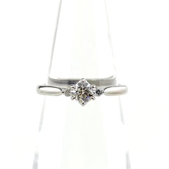 俄 NIWAKA メレダイヤ デザインリング プラチナ 指輪 リング 7号 Pt950 ダイヤモンド レディース 【中古】brjwl