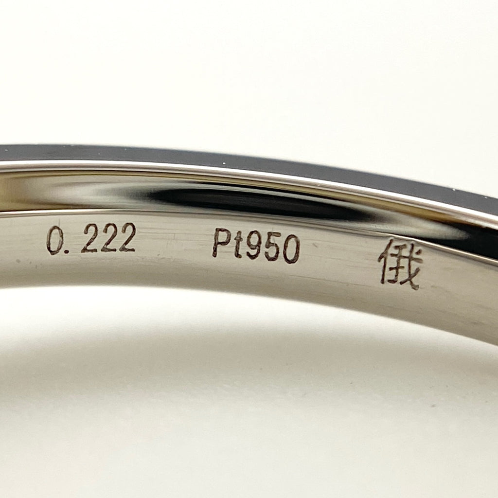 俄 NIWAKA メレダイヤ デザインリング プラチナ 指輪 リング 7号 Pt950 ダイヤモンド レディース 【中古】brjwl