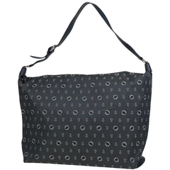 ハンティングワールド ロゴ ショルダーバッグ トートバッグ ショルダーバッグ キャンバス グレー レディース 【中古】brbag