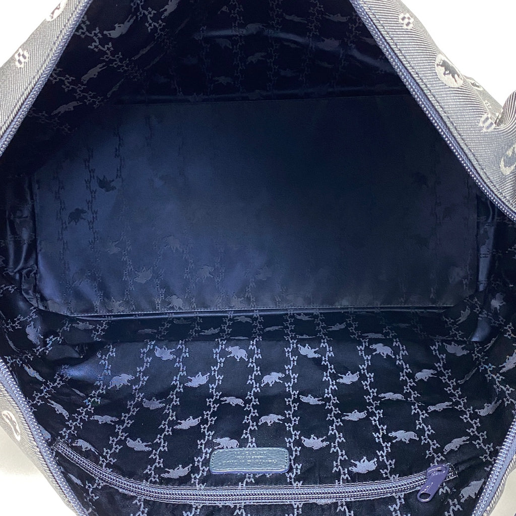 ハンティングワールド ロゴ ショルダーバッグ トートバッグ ショルダーバッグ キャンバス グレー レディース 【中古】brbag