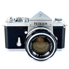 ニコン Nikon F アイレベル シルバー＋NIKKOR-S Auto 50mm F1.4［ジャンク品］ フィルム マニュアルフォーカス 一眼レフカメラ 【中古】