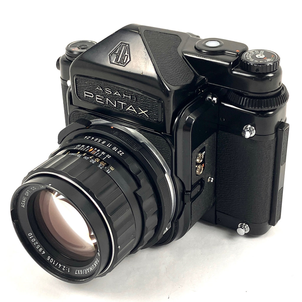 ペンタックス PENTAX 67 TTL + TAKUMAR 6X7 105mm F2.4 67 バケペン用 中判カメラ 【中古】