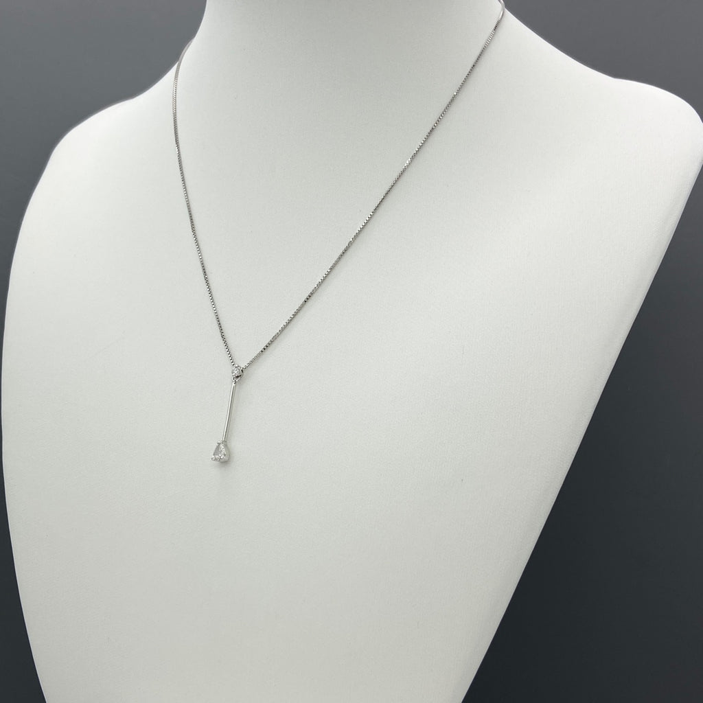 ダイヤモンド デザインネックレス プラチナ ペンダント メレダイヤ ネックレス Pt900 Pt850 ダイヤモンド レディース 【中古】nbjwl