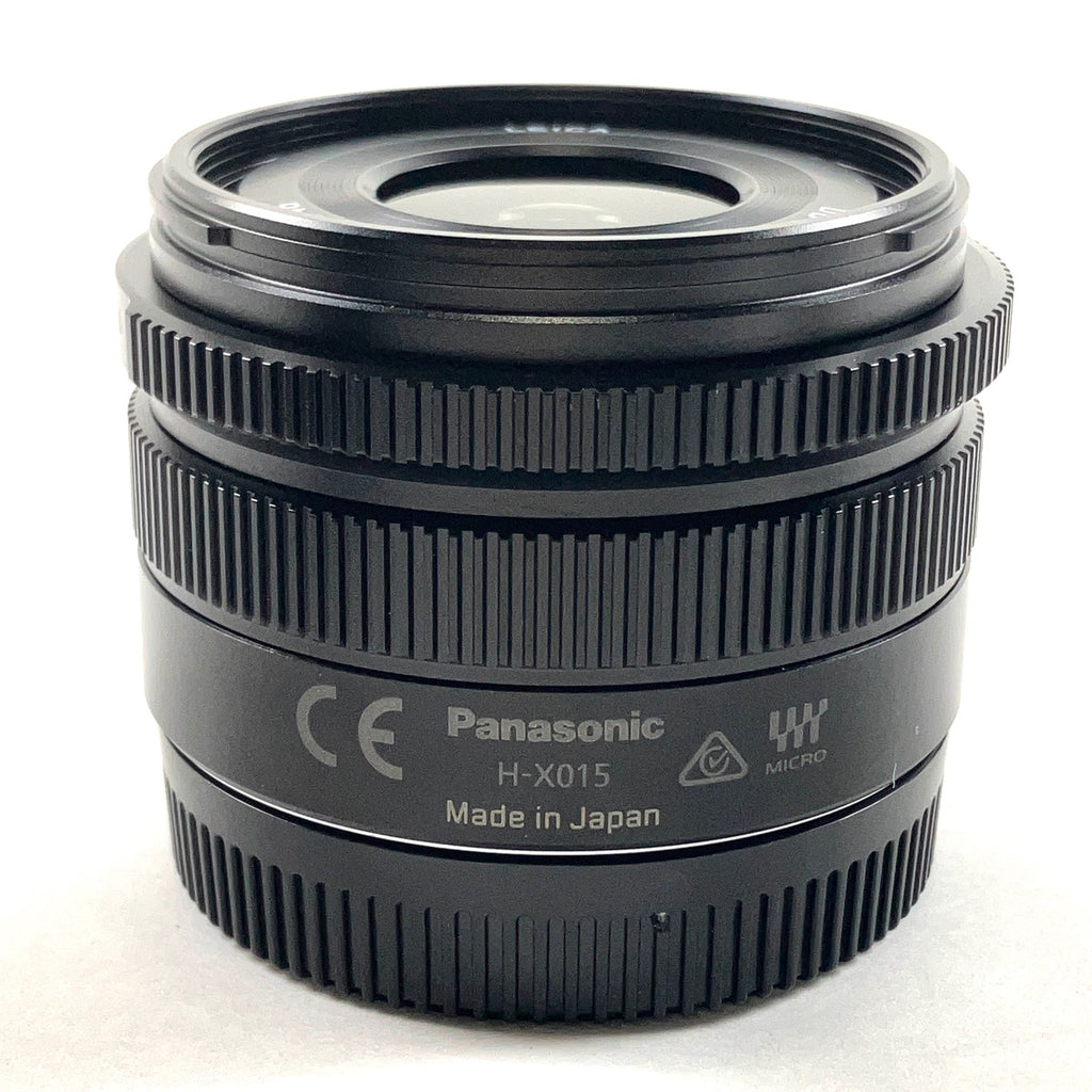 パナソニック Panasonic LEICA DG SUMMILUX 15mm F1.7 ASPH. H-X015-K ブラック 一眼カメラ用レンズ（オートフォーカス） 【中古】